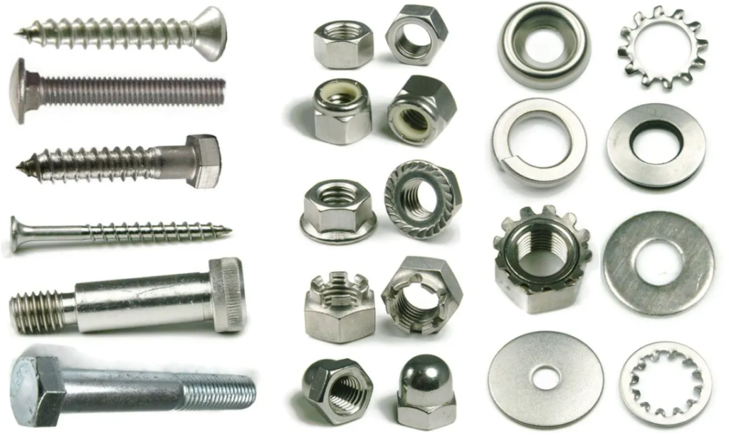 types of fasteners used in manufacturing