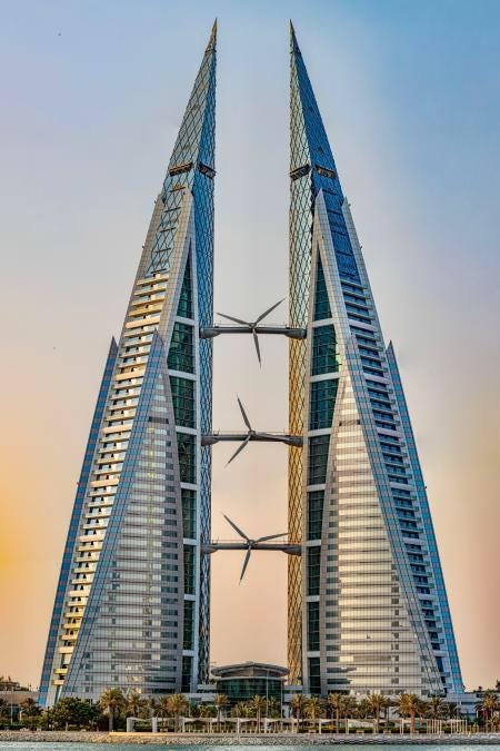 Net-Zero Building: Bahrain World Trade Center