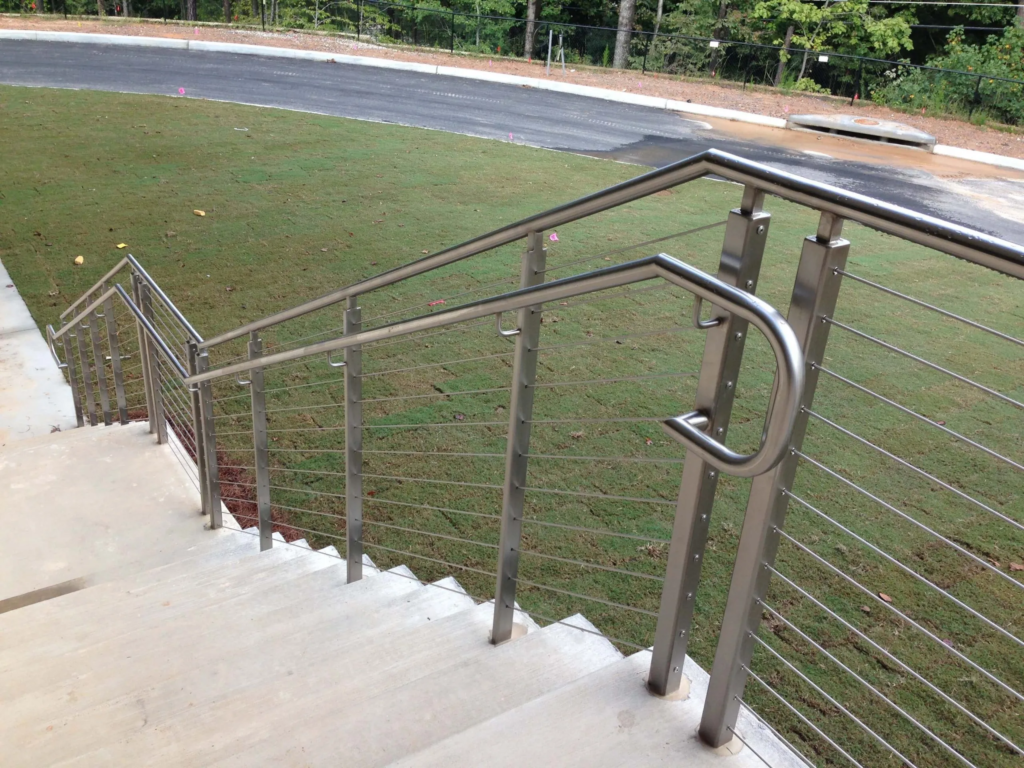 Stainless Steel Stair Railing Outdoors