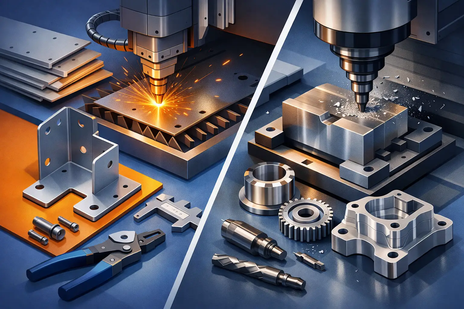 Sheet Metal Fabrication vs Machining